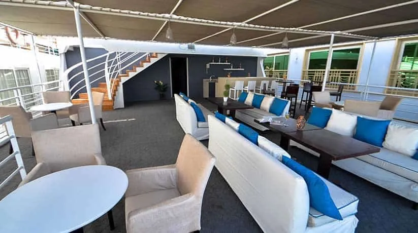 Sun deck of the Salima Nile Cruise Nile cruise